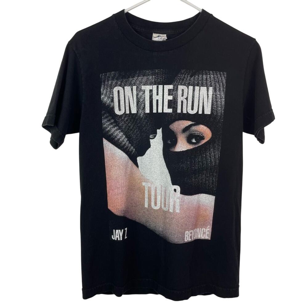 Beyoncé Jay z On the Run Tour T Shirt Black